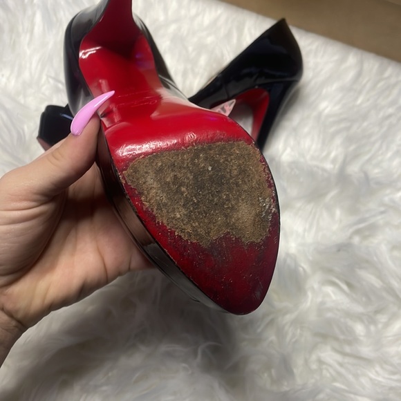 Christian Louboutin Black Patent Pumps - Picture 8 of 16